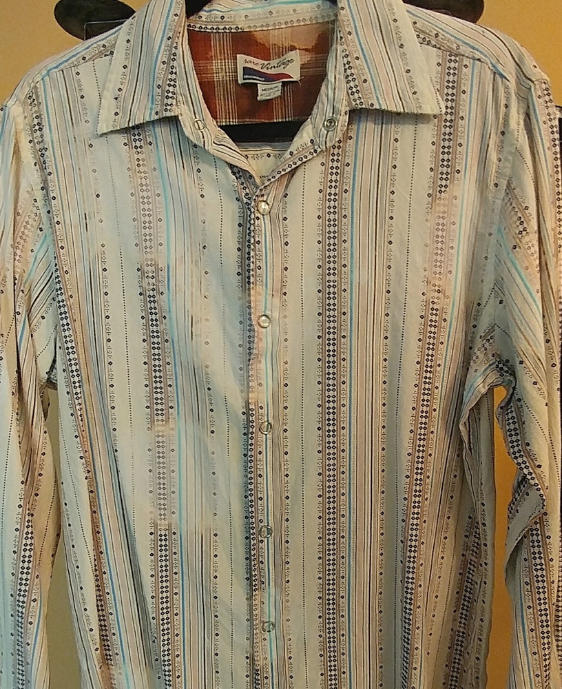 Rare Vintage Distressed Striped Blouse🎵*